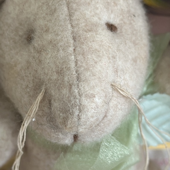 “Hazel” Russ the Judy Lynne Collection Plush Bunny Rabbit Green Bow 17”-Vintage - Picture 4 of 8